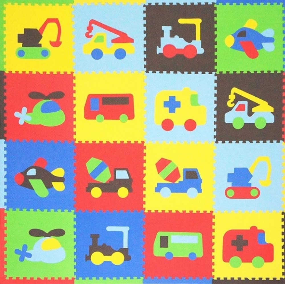 Tadpoles 16 Tiles Transportation Playmat